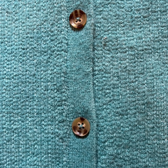 Women’s Aqua Blue Oversized Cardigan Saint Geraldine Brand Size L - Picture 4 of 8